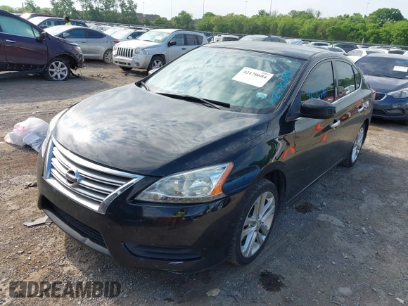 2014 Nissan Sentra SR with VIN 3N1AB7AP2EY327499, listed as a IAAI auction lot 42170684 with 137,096 mi miles and . Bid and sale history available at DreamBid. Image 2.