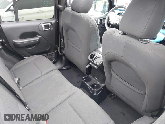 2018 Jeep Wrangler Unlimited Sport S with VIN 1C4HJXDG8JW105612, listed as a IAAI auction lot 42420765 with 54,873 mi miles and . Bid and sale history available at DreamBid. Image 8.