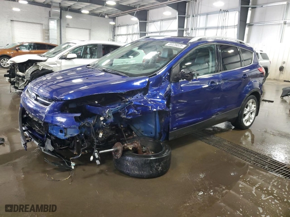 2014 Ford Escape Titanium with VIN 1FMCU9JX8EUB41170, listed as a Copart auction lot 48328025 with 110,011 mi miles and Salvage Title. Bid and sale history available at carsss.com. Image 1.