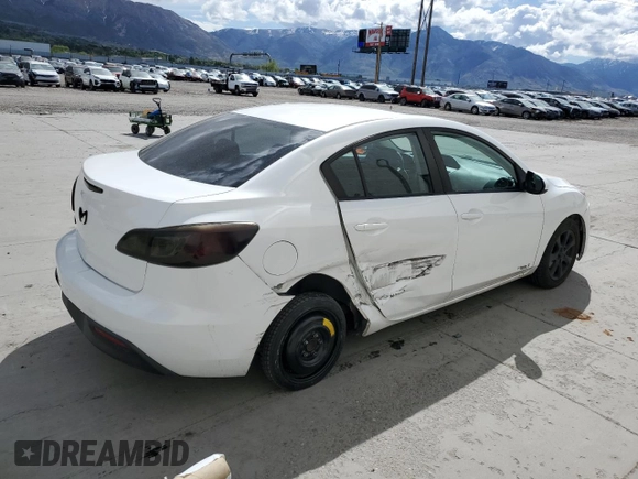 2011 Mazda 3 i Touring with VIN JM1BL1VG2B1383836, listed as a Copart auction lot 54787025 with 168,073 mi miles and Salvage Title. Bid and sale history available at carsss.com. Image 3.