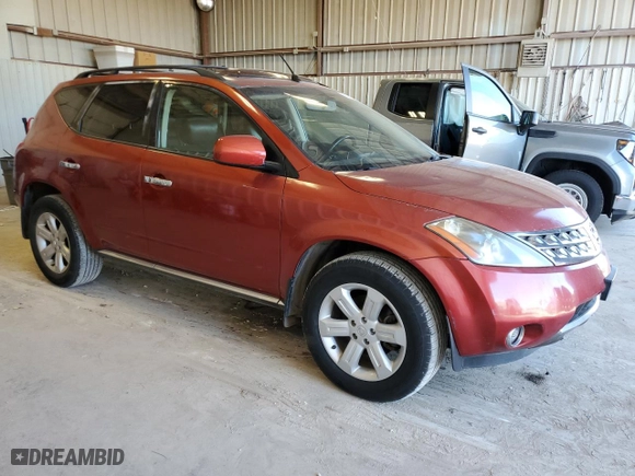 2006 Nissan Murano S with VIN JN8AZ08T26W427683, listed as a Copart auction lot 70979874 with 186,761 mi miles and Clean Title. Bid and sale history available at carsss.com. Image 4.
