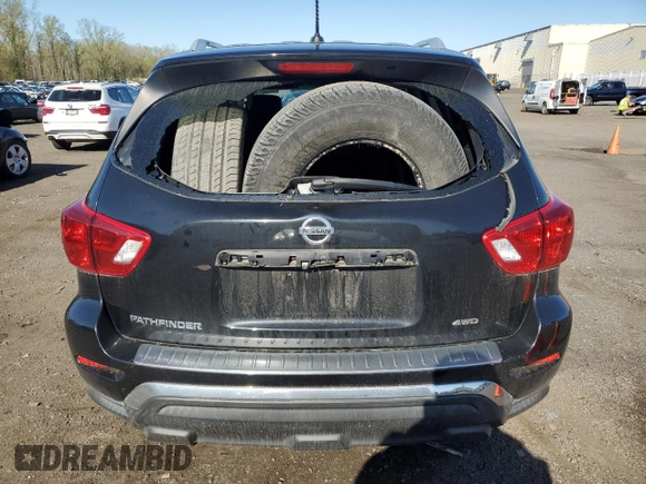 2017 Nissan Pathfinder SL with VIN 5N1DR2MM2HC629331, listed as a Copart auction lot 54307485 with 155,383 mi miles and Salvage Title. Bid and sale history available at DreamBid. Image 6.