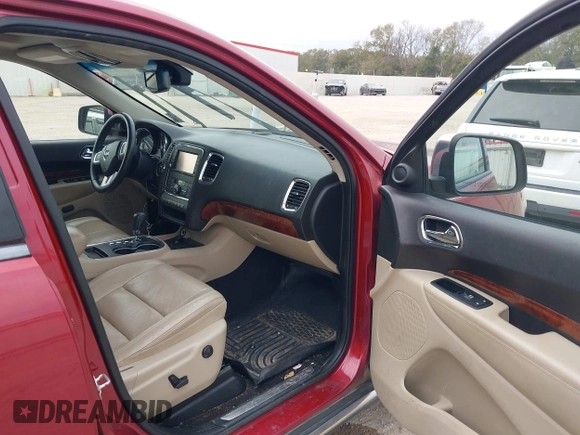2013 Dodge Durango Citadel with VIN 1C4SDHET2DC598188, listed as a IAAI auction lot 41281134 with 87,455 mi miles and . Bid and sale history available at carsss.com. Image 5.