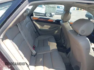 1998 Audi A6 with VIN WAUBA34B9WN058443, listed as a IAAI auction lot 42092713 with 172,728 mi miles. Bid and sale history available at carsss.com. Image 8.