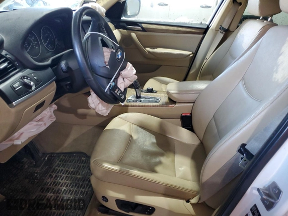 2013 BMW X3 xDrive28i with VIN 5UXWX9C56D0A31021, listed as a Copart auction lot 43621285 with Not Provided miles and Salvage Title. Bid and sale history available at DreamBid. Image 7.