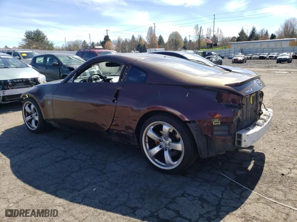 2006 Nissan 350Z with VIN JN1AZ34D36M301973, listed as a Copart auction lot 49859745 with 92,386 mi miles and Salvage Title. Bid and sale history available at carsss.com. Image 2.