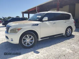 2012 Infiniti QX56 7-passenger with VIN JN8AZ2NF2C9517064, listed as a Copart auction lot 47923015 with 137,394 mi miles and Clean Title. Bid and sale history available at carsss.com. Image 1.