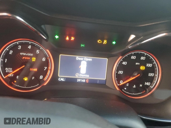 2022 Chevrolet TrailBlazer RS with VIN KL79MUSL0NB081357, listed as a Copart auction lot 43791185 with 39,148 mi miles and Non Repairable. Bid and sale history available at DreamBid. Image 9.