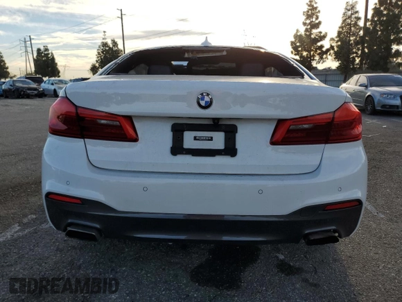 2018 BMW 5 Series 540i with VIN WBAJE5C50JWA96107, listed as a Copart auction lot 43808235 with Not Provided miles and Salvage Title. Bid and sale history available at carsss.com. Image 6.