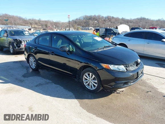 2012 Honda Civic EX-L with VIN 19XFB2F90CE004423, listed as a IAAI auction lot 41653412 with 173,662 mi miles and . Bid and sale history available at DreamBid. Image 1.