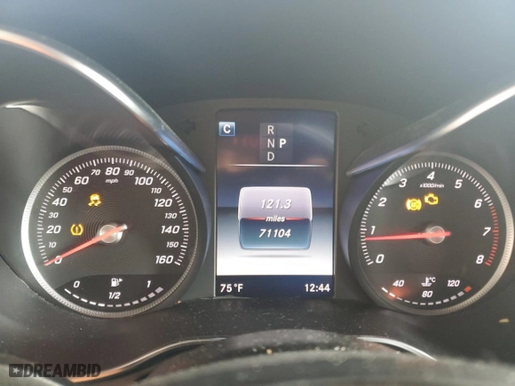 2017 Mercedes-Benz GLC with VIN WDC0G4JB6HF134193, listed as a Copart auction lot 88370225 with 71,104 mi miles and Salvage Title. Bid and sale history available at carsss.com. Image 9.