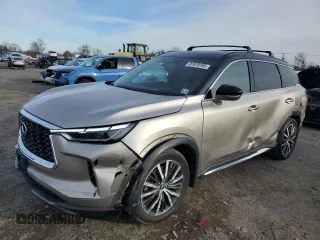 2023 Infiniti QX60 Autograph z VIN 5N1DL1HU1PC361702, wystawiony jako Copart lot #87579185 z przebiegiem 23 864 mil mil oraz Szkody całkowita. Historia ofert i sprzedaży dostępna na DreamBid. Obrazek 1.