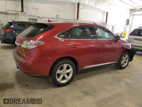 2012 Lexus RX 350 with VIN 2T2BK1BA6CC142860, listed as a Copart auction lot 54507075 with 198,475 mi miles and Clean Title. Bid and sale history available at DreamBid. Image 3.