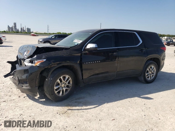 2020 Chevrolet Traverse LS with VIN 1GNERFKW8LJ277467, listed as a Copart auction lot 52730655 with 87,670 mi miles and Salvage Title. Bid and sale history available at carsss.com. Image 1.