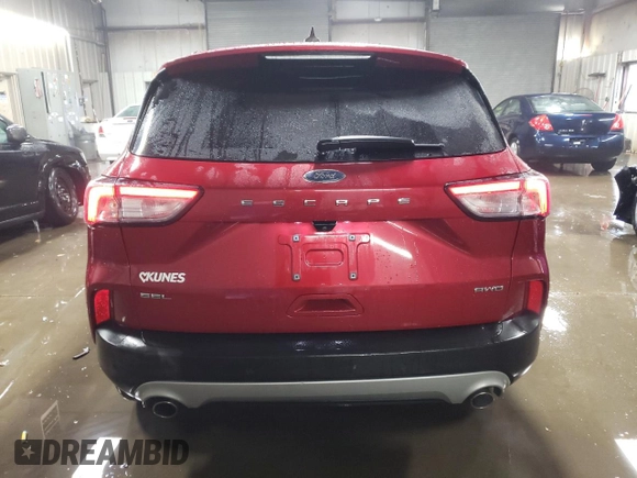 2021 Ford Escape SEL z VIN 1FMCU9H65MUA52054, wystawiony jako Copart lot #42013815 z przebiegiem 59 574 mil mil oraz Szkoda całkowita • Salvage title. Historia ofert i sprzedaży dostępna na DreamBid. Obrazek 6.