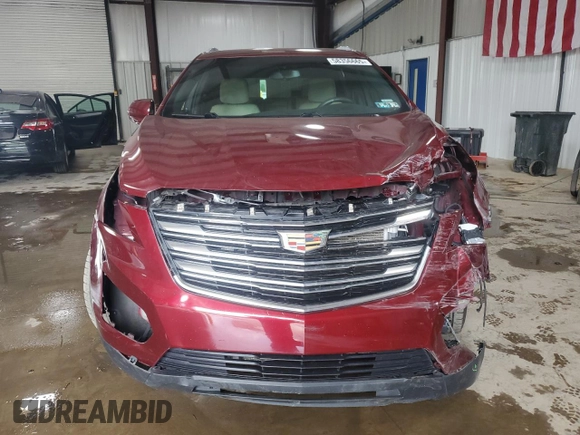 2017 Cadillac XT5 FWD with VIN 1GYKNARS6HZ193356, listed as a Copart auction lot 58356665 with 122,606 mi miles and Salvage title. Bid and sale history available at DreamBid. Image 5.