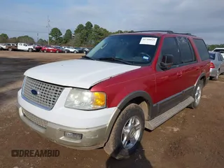 2003 Ford Expedition Eddie Bauer with VIN 1FMFU17L93LC31448, listed as a IAAI auction lot 41708829 with 1 mi miles. Bid and sale history available at carsss.com. Image 2.
