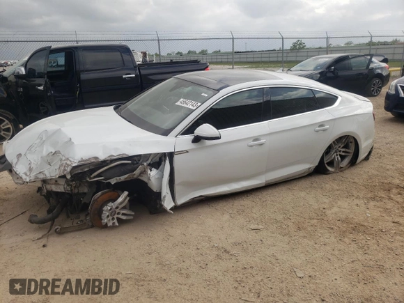 2019 Audi A5 Sportback Premium Plus with VIN WAUENCF54KA094647, listed as a Copart auction lot 45642143 with 29,611 mi miles. Bid and sale history available at carsss.com. Image 1.