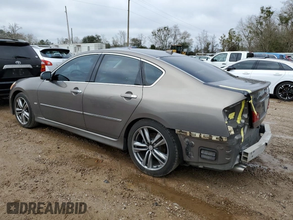 2008 Infiniti M with VIN JNKAY01E58M600619, listed as a Copart auction lot 45936145 with 134,958 mi miles and Salvage title. Bid and sale history available at DreamBid. Image 2.
