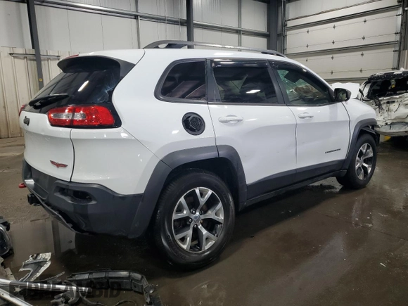 2014 Jeep Cherokee Trailhawk z VIN 1C4PJMBB5EW159957, wystawiony jako Copart lot #58535135 z przebiegiem 188 216 mil mil oraz Szkoda całkowita • Salvage title. Historia ofert i sprzedaży dostępna na DreamBid. Obrazek 3.