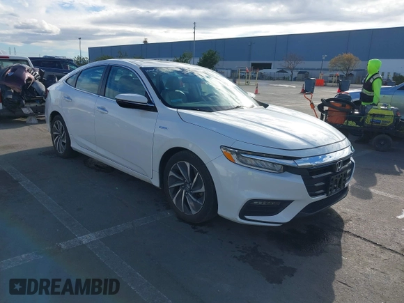 2021 Honda Insight Touring with VIN 19XZE4F97ME007837, listed as a IAAI auction lot 38425393 with 109,180 mi miles and . Bid and sale history available at carsss.com. Image 1.