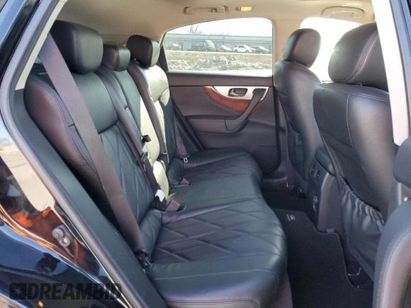 2014 Infiniti QX70 with VIN JN8CS1MU7EM450274, listed as a Copart auction lot 42516735 with 173,483 mi miles and Salvage Title. Bid and sale history available at DreamBid. Image 11.