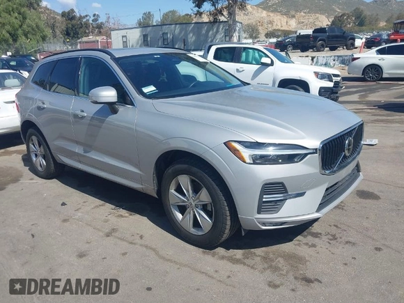 2022 Volvo XC60 Momentum with VIN YV4L12RK2N1052643, listed as a IAAI auction lot 41960135 with 64,280 mi miles. Bid and sale history available at carsss.com. Image 1.