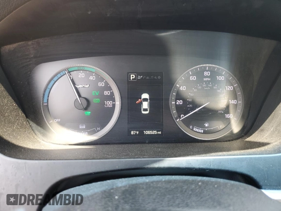 2017 Hyundai Sonata Hybrid Limited with VIN KMHE34L15HA044599, listed as a Copart auction lot 54274143 with 106,525 mi miles. Bid and sale history available at carsss.com. Image 9.
