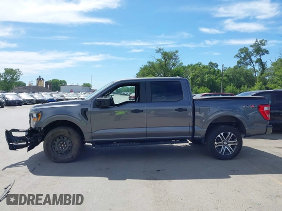 2023 Ford F-150 XL with VIN 1FTFW1E54PFC37083, listed as a IAAI auction lot 42247096 with 28,344 mi miles and . Bid and sale history available at DreamBid. Image 15.