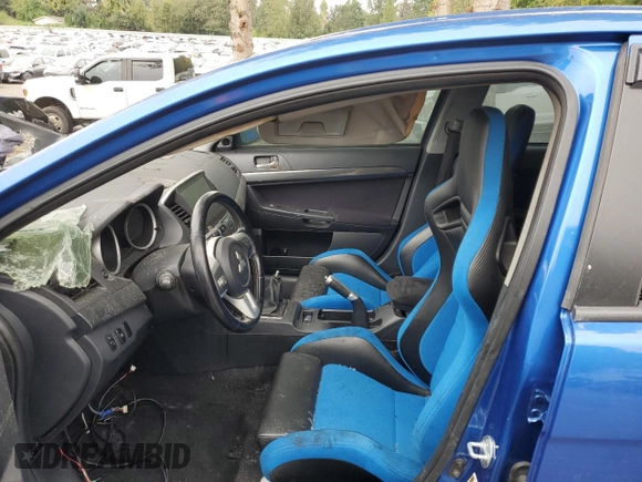 2008 Mitsubishi Lancer Evolution GSR with VIN JA3AW86VX8U044188, listed as a Copart auction lot 70872314 with 0 mi miles and Salvage Title. Bid and sale history available at carsss.com. Image 7.