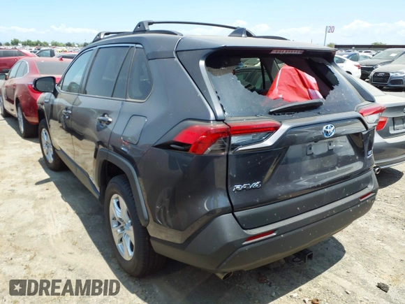 2019 Toyota RAV4 Hybrid LE with VIN 2T3MWRFV7KW006027, listed as a IAAI auction lot 42397600 with 67,205 mi miles and . Bid and sale history available at DreamBid. Image 3.