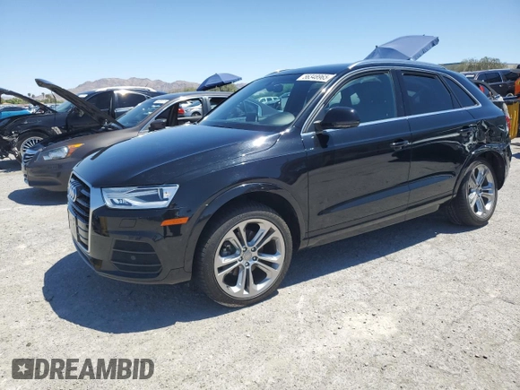 2016 Audi Q3 Premium Plus z VIN WA1BFCFS2GR021871, wystawiony jako Copart lot #56348965 z przebiegiem 66 099 mil mil oraz Szkoda całkowita • Salvage title. Historia ofert i sprzedaży dostępna na DreamBid. Obrazek 1.