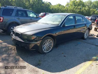 2004 BMW 7 Series 745Li with VIN WBAGN63594DS54487, listed as a IAAI auction lot 42497386 with 125,813 mi miles and . Bid and sale history available at DreamBid. Image 2.