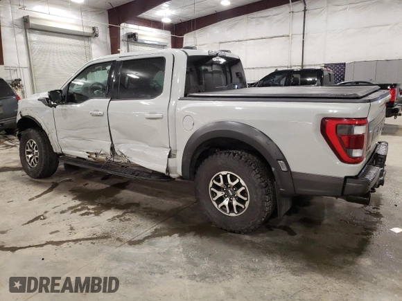 2023 Ford F-150 Raptor with VIN 1FTFW1RG2PFA95389, listed as a Copart auction lot 86298174 with 41,898 mi miles and Salvage Title. Bid and sale history available at DreamBid. Image 2.