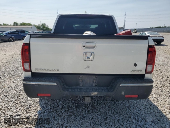 2019 Honda Ridgeline Sport with VIN 5FPYK3F12KB032801, listed as a Copart auction lot 59238595 with 41,000 mi miles and Salvage title. Bid and sale history available at DreamBid. Image 6.