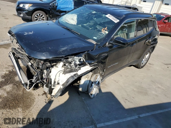 2024 Jeep Compass Latitude with VIN 3C4NJDBN2RT605382, listed as a Copart auction lot 64115305 with 35,562 mi miles and Salvage title. Bid and sale history available at DreamBid. Image 1.