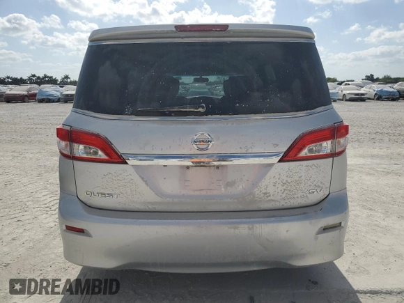 2012 Nissan Quest SL with VIN JN8AE2KP8C9045378, listed as a Copart auction lot 54487715 with 181,648 mi miles and Salvage Title. Bid and sale history available at carsss.com. Image 6.