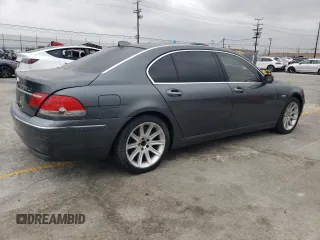 2006 BMW 7 Series 750Li z VIN WBAHN83536DT62073, wystawiony jako Copart lot #55636605 z przebiegiem 146 921 mil mil oraz Czysty tytuł • Clean title. Historia ofert i sprzedaży dostępna na DreamBid. Obrazek 3.