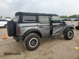 2022 Ford Bronco with VIN 1FMEE5DP7NLB74287, listed as a Copart auction lot 58905275 with 17,326 mi miles and Salvage title. Bid and sale history available at DreamBid. Image 3.