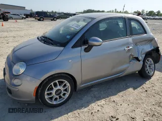 2015 FIAT 500 Pop with VIN 3C3CFFAR1FT656641, listed as a Copart auction lot 52773925 with 111,966 mi miles and Salvage Title. Bid and sale history available at carsss.com. Image 1.