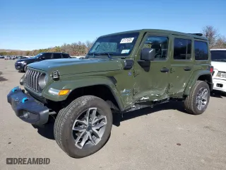 2024 Jeep Wrangler 4xe Willys with VIN 1C4RJXN64RW130514, listed as a Copart auction lot 47171635 with NaN miles and Salvage Title. Bid and sale history available at carsss.com. Image 1.