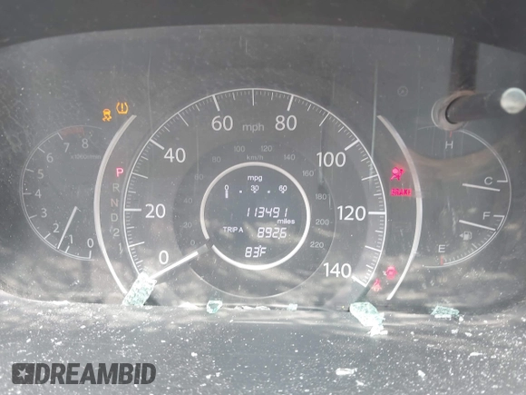2012 Honda CR-V EX-L with VIN 2HKRM4H78CH601054, listed as a IAAI auction lot 42444157 with 113,491 mi miles and . Bid and sale history available at DreamBid. Image 7.