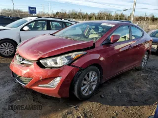 2016 Hyundai Elantra SE with VIN 5NPDH4AEXGH761126, listed as a Copart auction lot 42348875 with 58,944 mi miles and Salvage title. Bid and sale history available at DreamBid. Image 1.