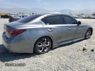 2019 Infiniti Q50 Luxe with VIN JN1EV7AP1KM542816, listed as a Copart auction lot 59216945 with 64,029 mi miles and Salvage title. Bid and sale history available at DreamBid. Image 3.