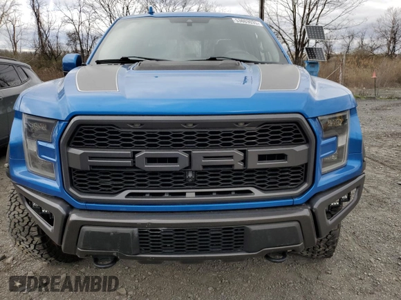 2020 Ford F-150 Raptor with VIN 1FTFW1RG2LFB42527, listed as a Copart auction lot 53603035 with 59,009 mi miles and Salvage Title. Bid and sale history available at carsss.com. Image 5.
