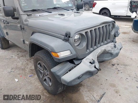 2018 Jeep Wrangler Unlimited Sport S with VIN 1C4HJXDN8JW203134, listed as a IAAI auction lot 42398860 with 103,801 mi miles and . Bid and sale history available at DreamBid. Image 6.