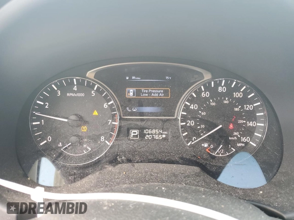 2014 Nissan Altima S with VIN 1N4BL3APXEC401077, listed as a Copart auction lot 44379625 with 106,854 mi miles and Salvage title. Bid and sale history available at DreamBid. Image 9.