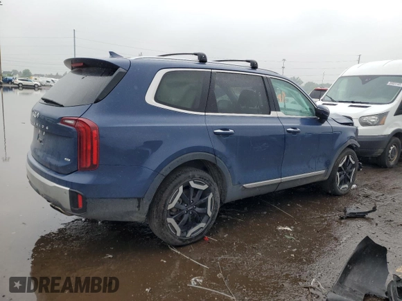 2024 Kia Telluride S with VIN 5XYP6DGC4RG413325, listed as a Copart auction lot 59682595 with 46,794 mi miles and Non repairable. Bid and sale history available at DreamBid. Image 3.