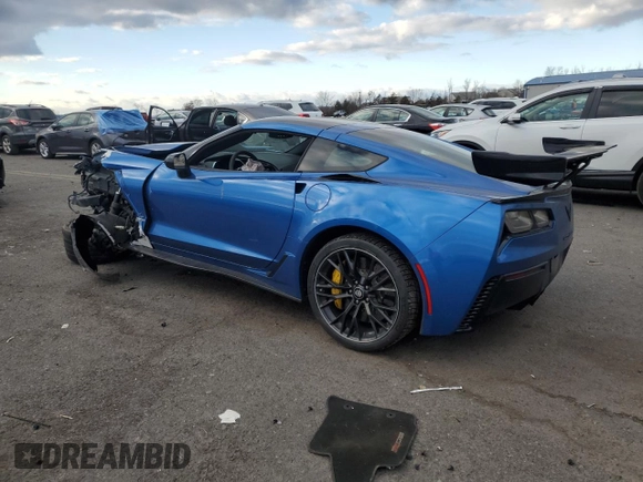 2016 Chevrolet Corvette Z06 3LZ with VIN 1G1YT2D60G5610605, listed as a Copart auction lot 83361134 with 23,939 mi miles and Salvage Title. Bid and sale history available at carsss.com. Image 2.