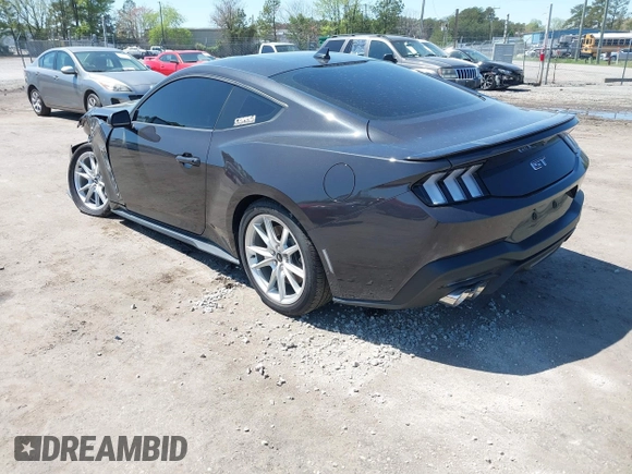 2024 Ford Mustang GT with VIN 1FA6P8CF7R5416671, listed as a IAAI auction lot 41961232 with 8,805 mi miles. Bid and sale history available at carsss.com. Image 3.